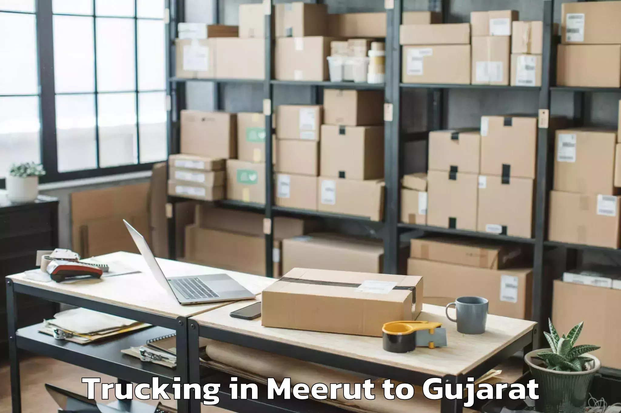 Affordable Meerut to Changa Trucking